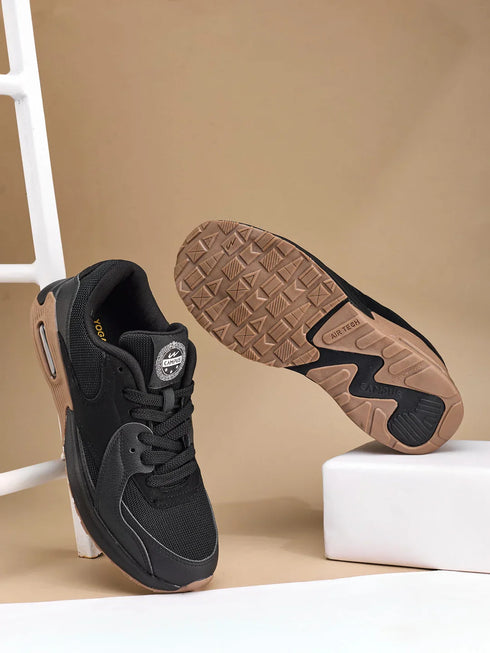 STARSHIP Black Men's Sneakers